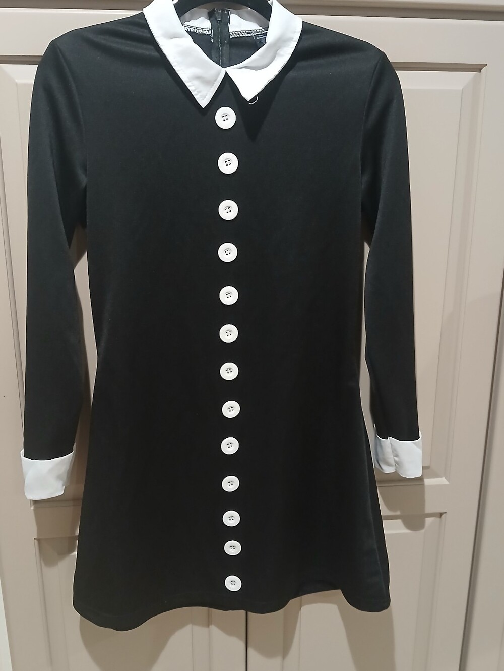 Spirit Halloween Wednesday Adams Costume Dress Small